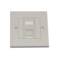 Versorgung besten Preis 86 Typ cat5e cat6 rj45 Keystone Jack 3m Faceplate, Netzwerk Single Port Faceplate